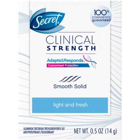 Secret clinical strength deodorant light and fresh
