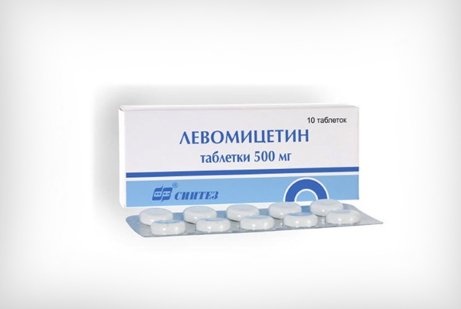 Таблетки Левомицетин 