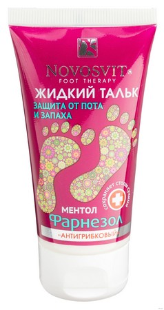 Жидкий тальк для ног от Новосвит